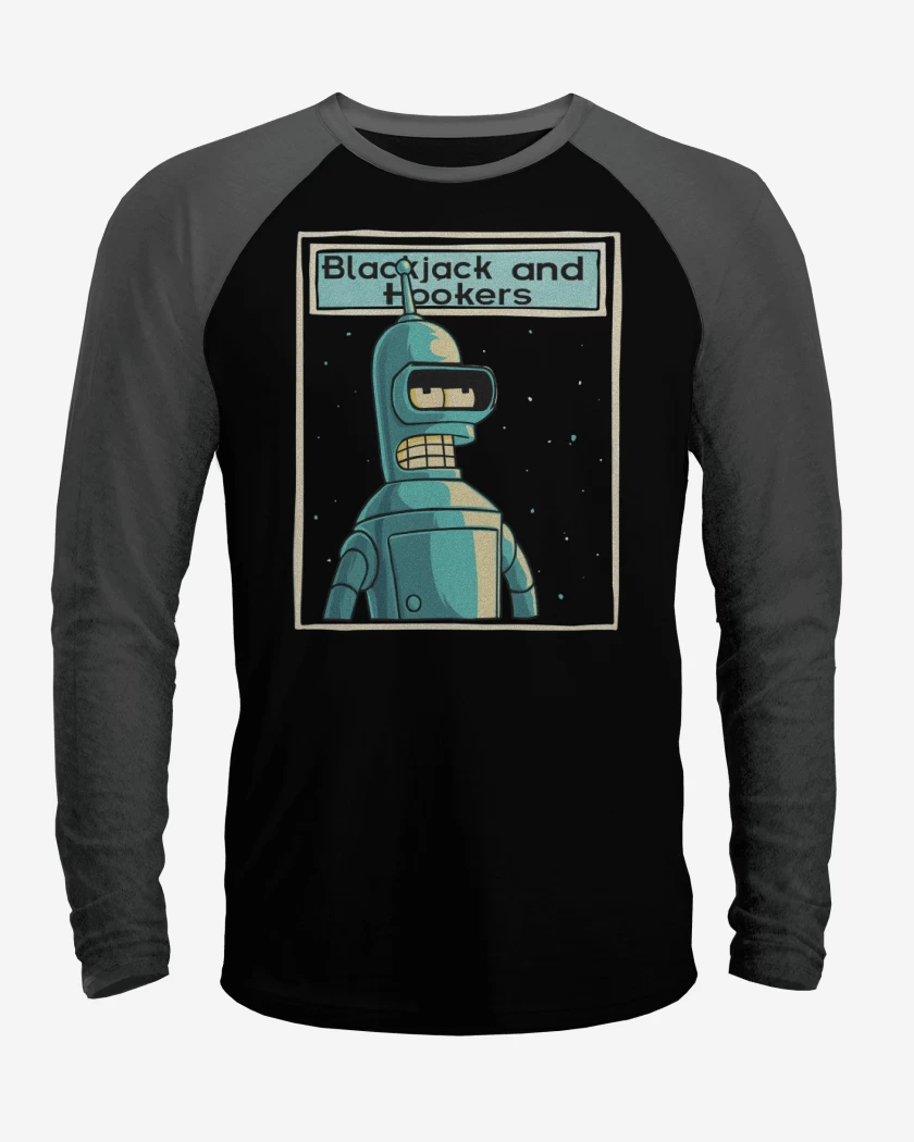 Polera Raglan Blackjack and hookers