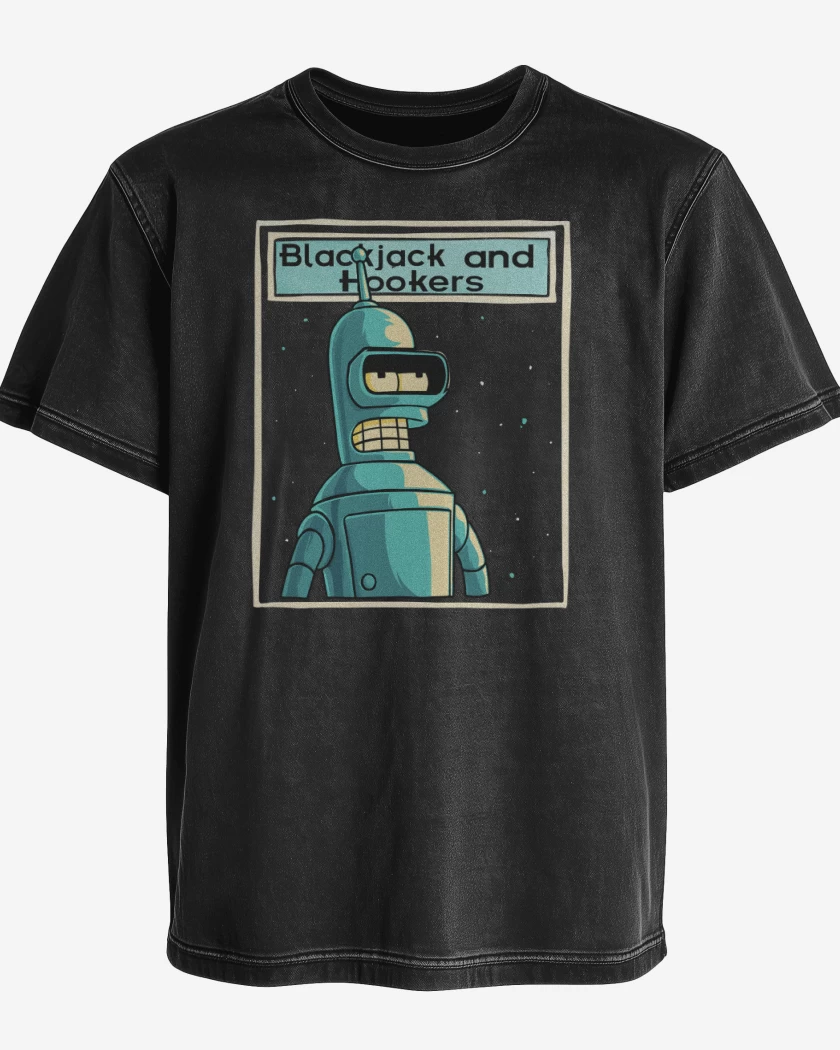 Polera desgastada Blackjack and hookers