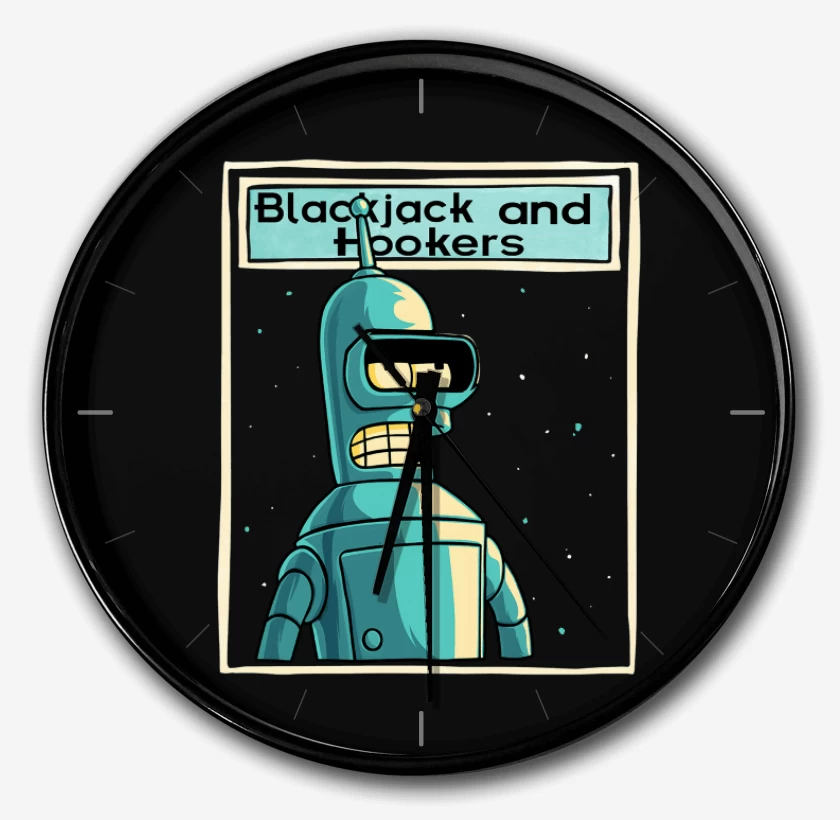 Reloj Negro de Blackjack and hookers
