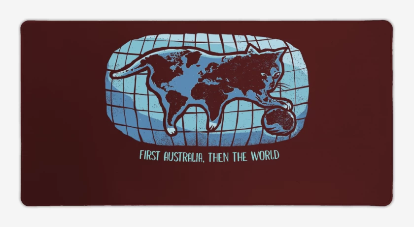 Mouse pad Gamer Burdeo de First Australia, then the World