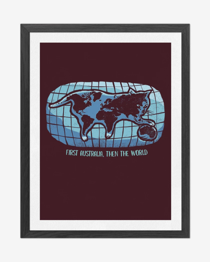 Cuadro decorativo Burdeo de First Australia, then the World