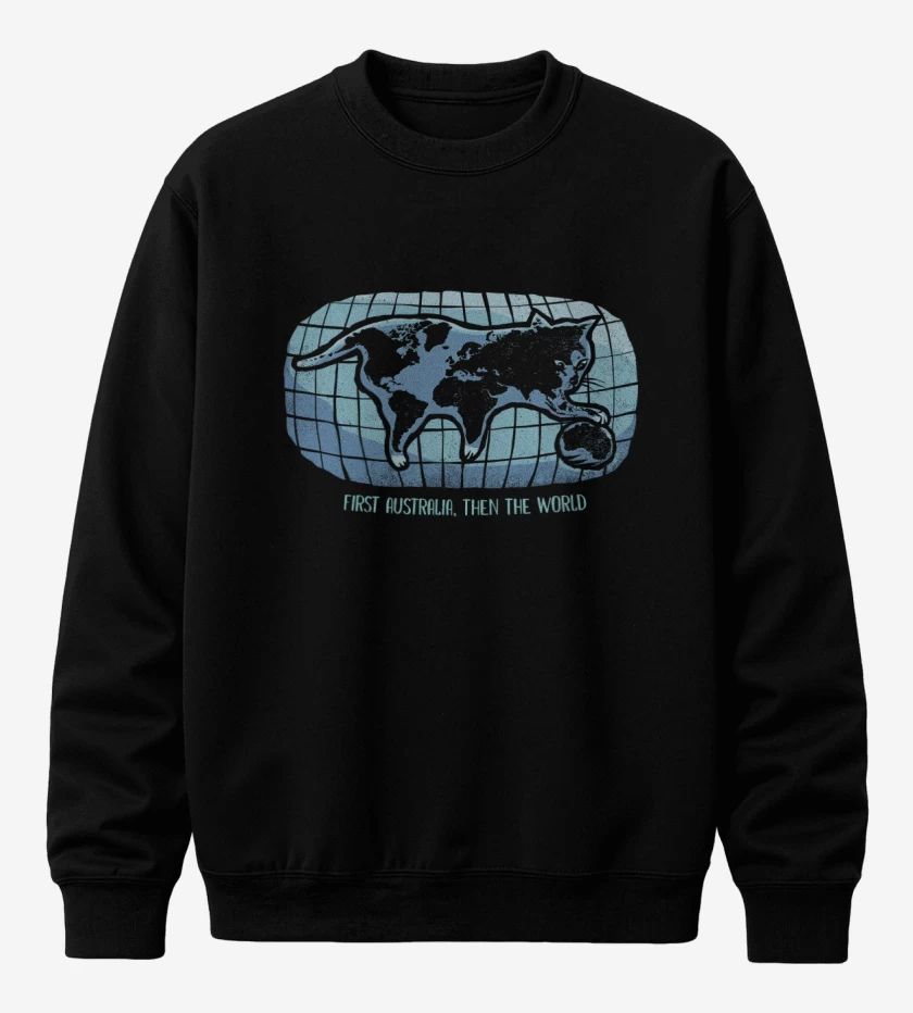 Poleron polo Negro de First Australia, then the World