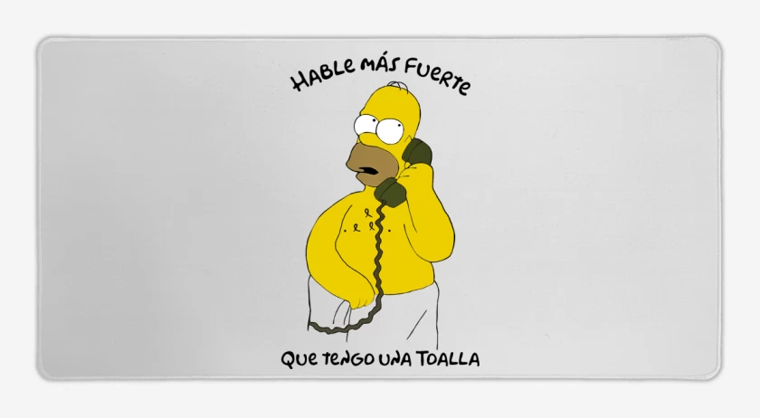 Mouse pad Gamer Hable más fuerte que tengo una Toalla