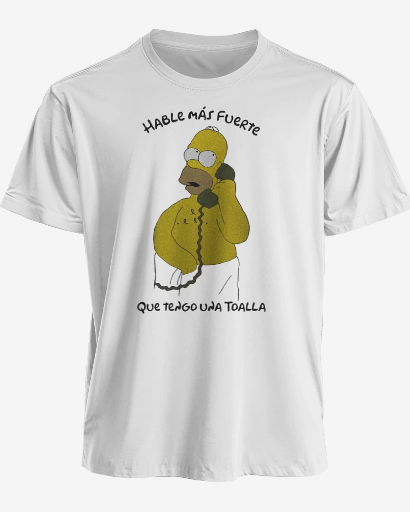 Polera Hable más fuerte que tengo una Toalla