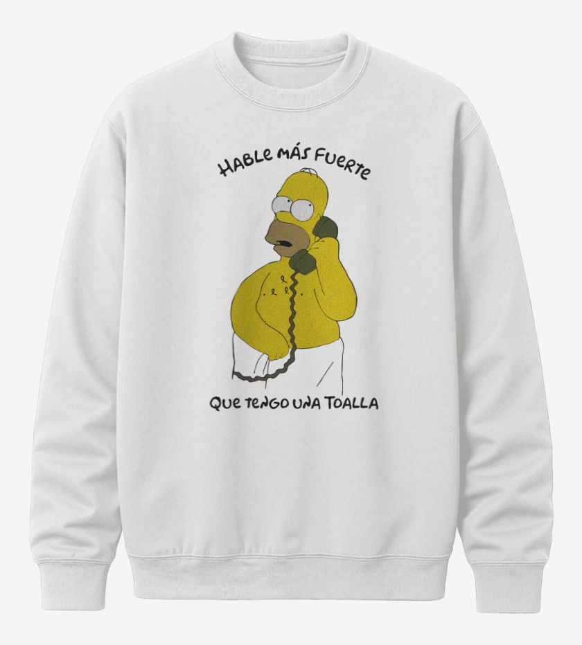 Poleron polo Hable más fuerte que tengo una Toalla