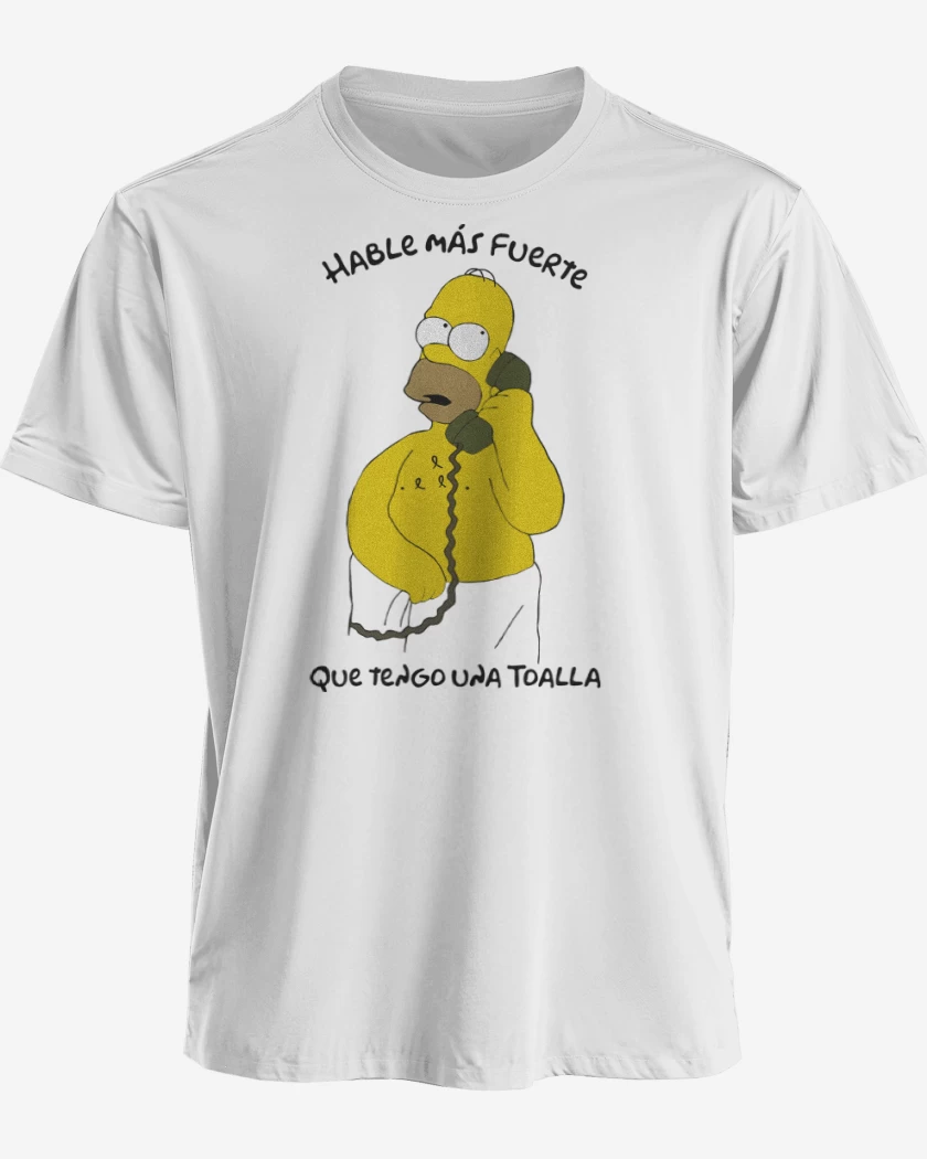 Polera premium Hable más fuerte que tengo una Toalla