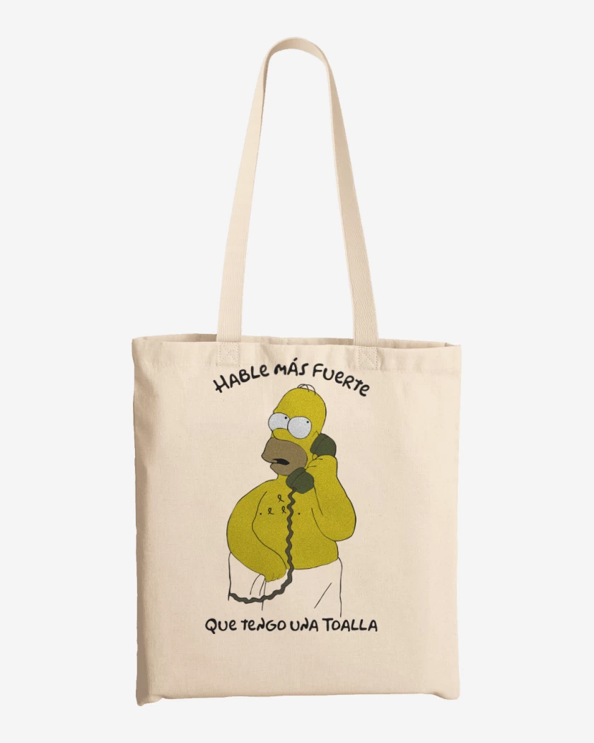 Totebag Hable más fuerte que tengo una Toalla