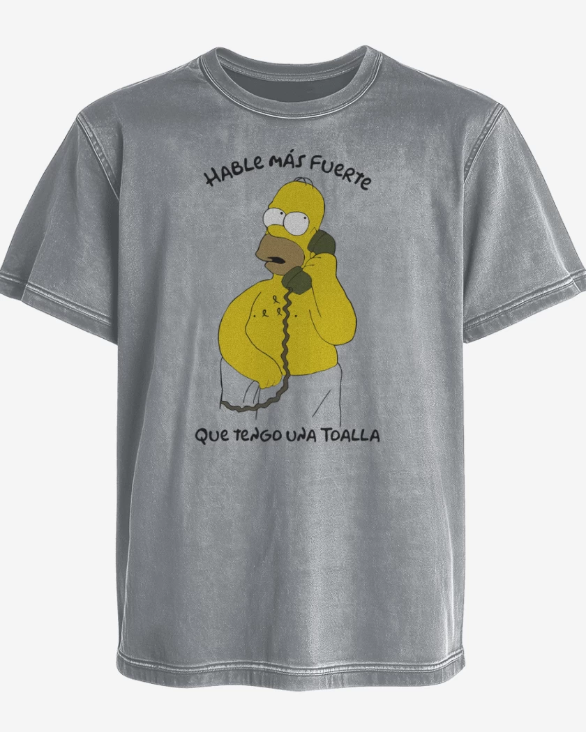 Polera desgastada Hable más fuerte que tengo una Toalla