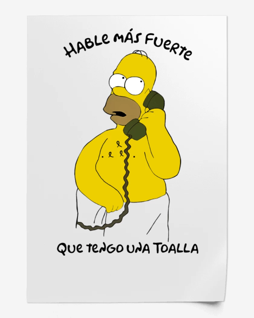 Print Hable más fuerte que tengo una Toalla