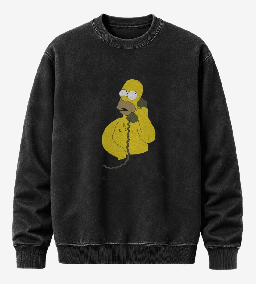 Poleron Polo Acid Wash Negro de Hable más fuerte que tengo una Toalla