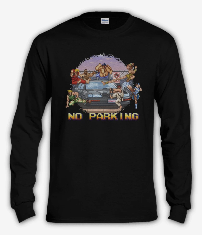 Polera manga larga Negro de No parking