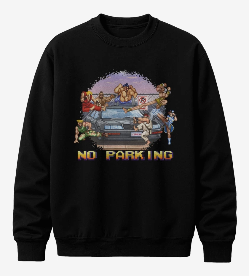 Poleron polo Negro de No parking