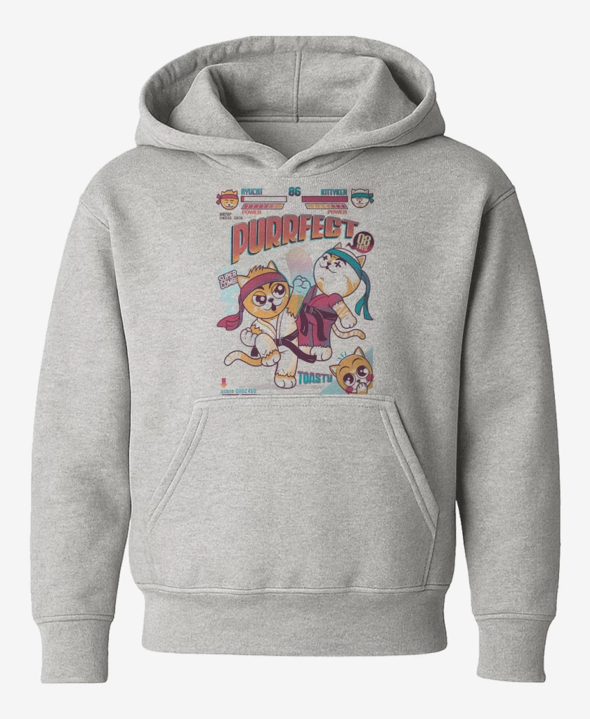 Poleron de niño Gris Melange de Purrfect
