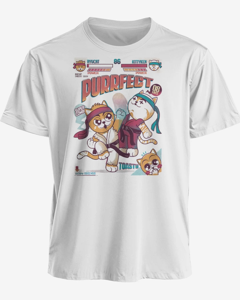 Polera premium Blanco de Purrfect