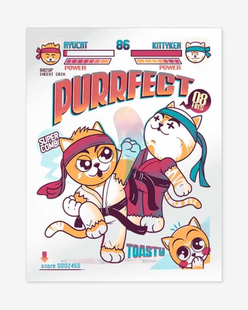 Print metalico Blanco de Purrfect