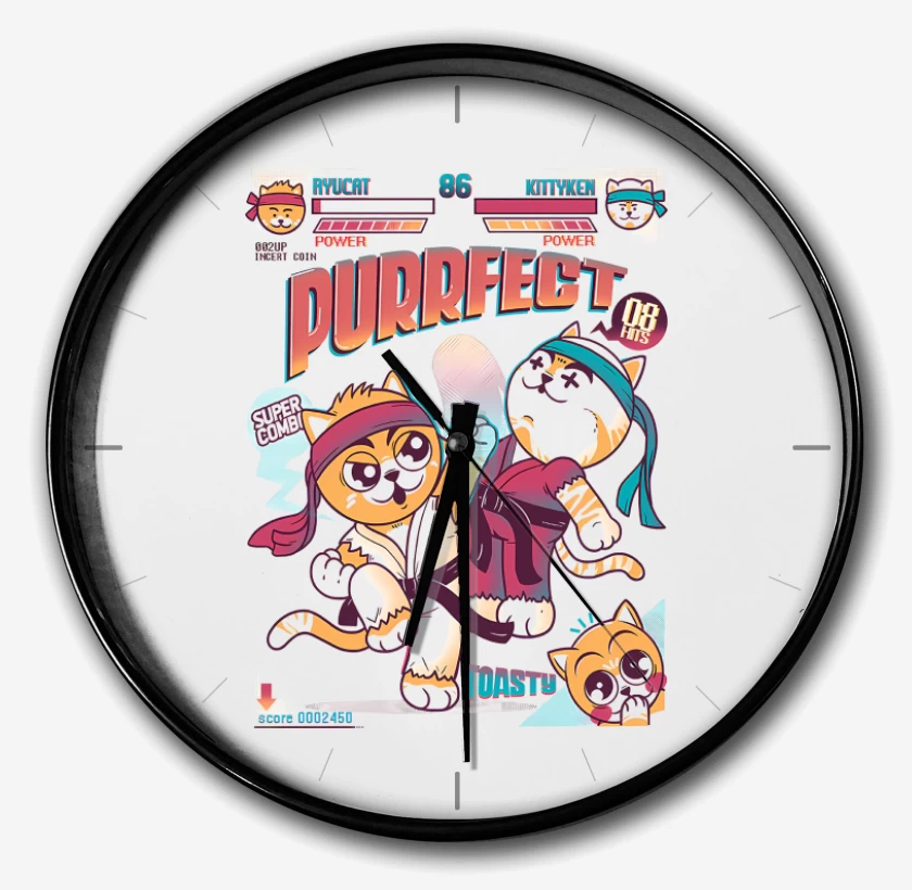 Reloj Blanco de Purrfect