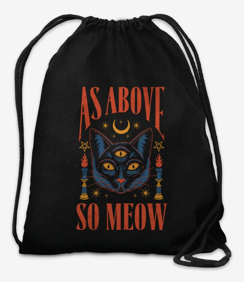 Mochila Negro de As Above So Meow