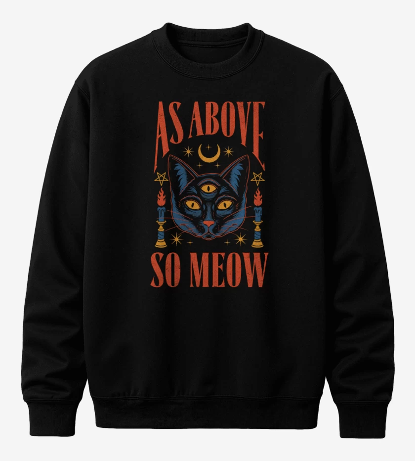 Poleron polo As Above So Meow