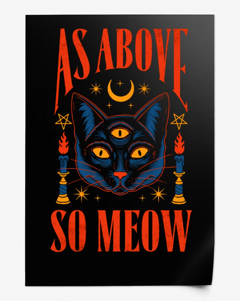 Print As Above So Meow
