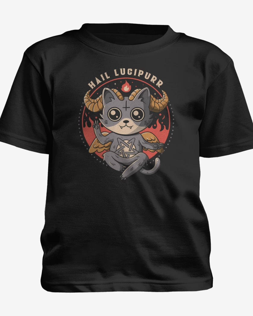 Polera de niño Negro de Lucipurr