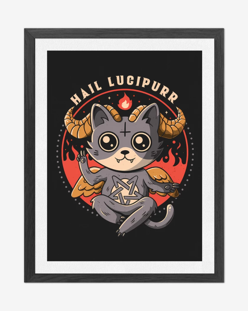 Cuadro decorativo Negro de Lucipurr