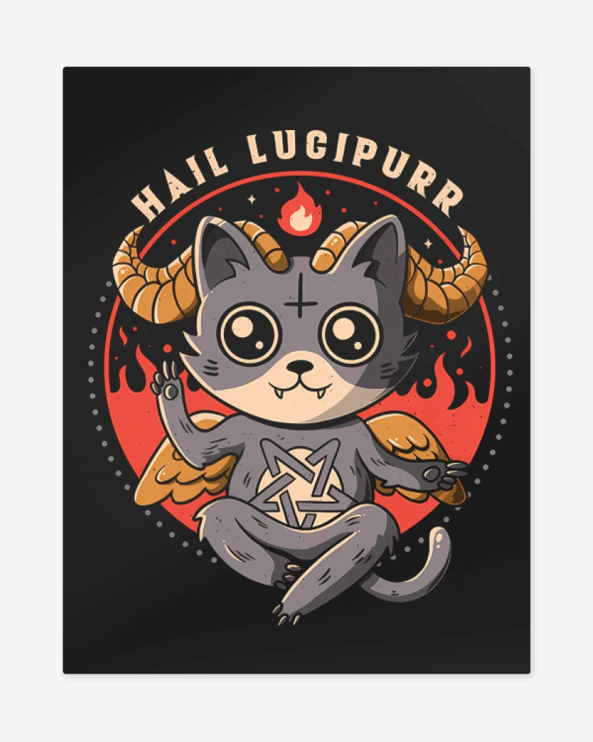 Print metalico Negro de Lucipurr