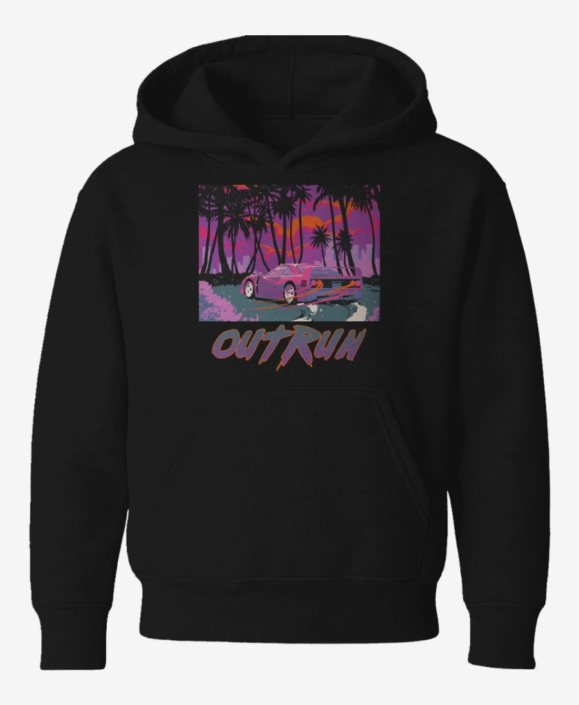 Poleron de niño Negro de Outrun