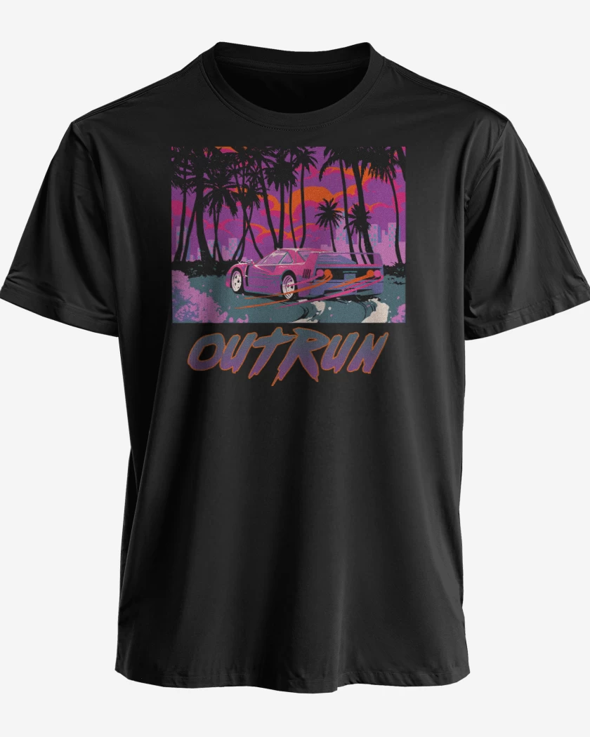 Polera premium Negro de Outrun