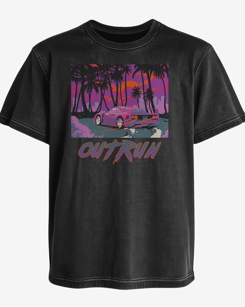 Polera desgastada Outrun