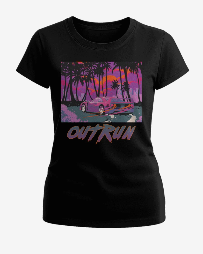 Polera de Mujer Negro de Outrun