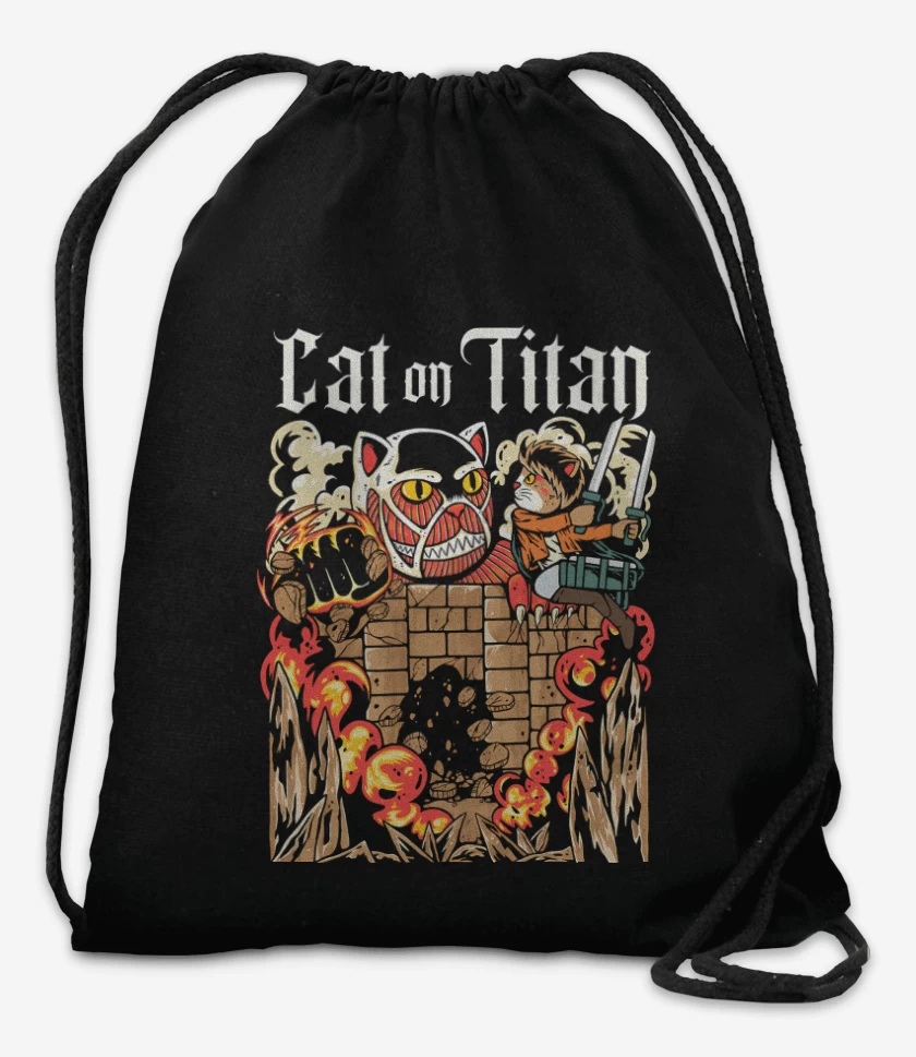 Mochila Negro de Cat on Titan