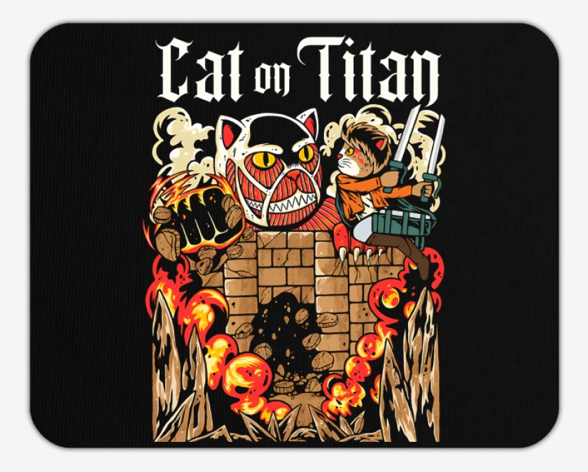 Mousepad Cat on Titan