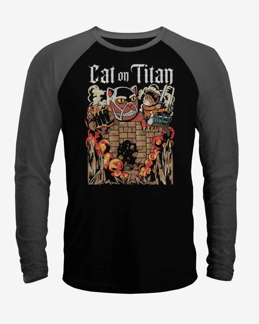 Polera Raglan Cat on Titan