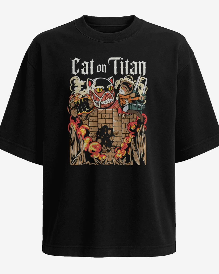 Polera Oversize Cat on Titan