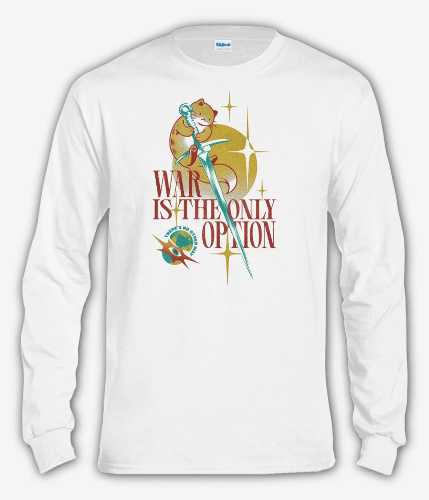 Polera manga larga Blanco de War is the Only Option