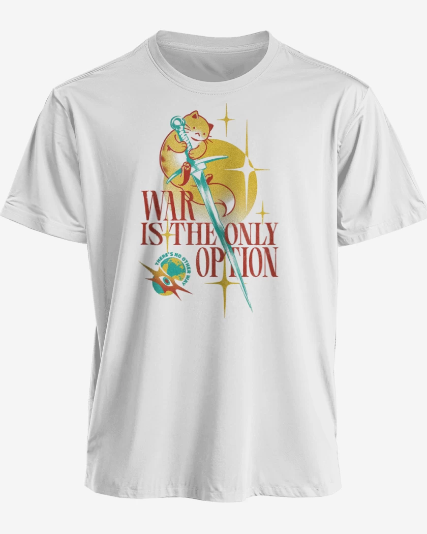 Polera premium Blanco de War is the Only Option