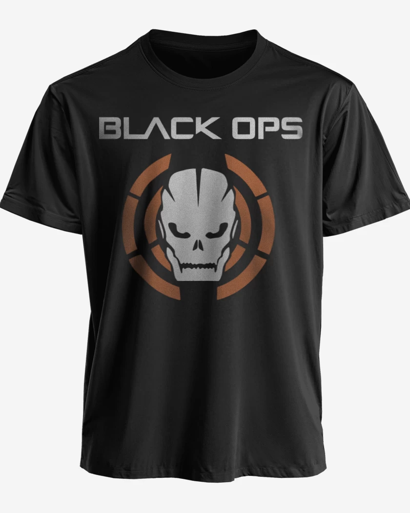 Polera Negro de Black ops