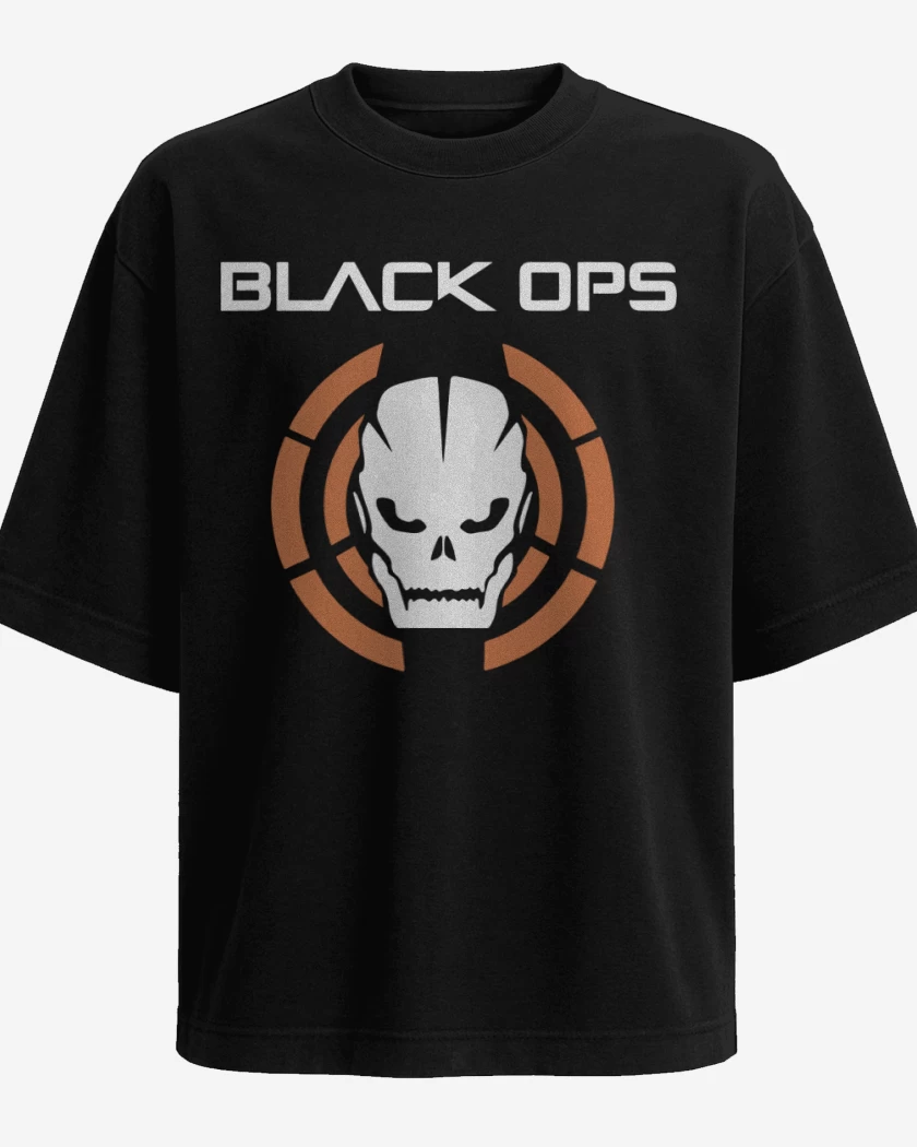 Polera Oversize Negro de Black ops