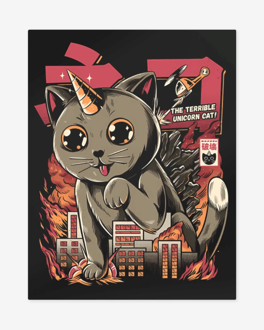 Print metalico Catjira