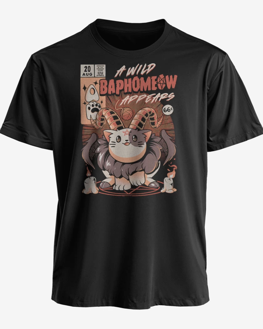 Polera premium Negro de Baphomeow