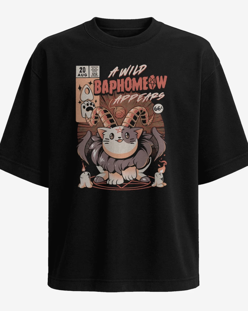 Polera Oversize Negro de Baphomeow