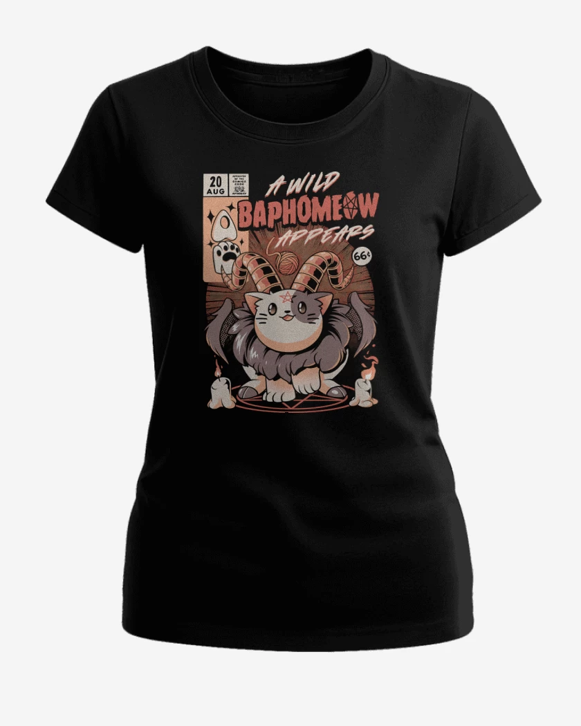 Polera de Mujer Negro de Baphomeow