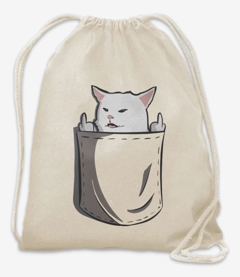 Mochila Blanco de Gatito Ñe