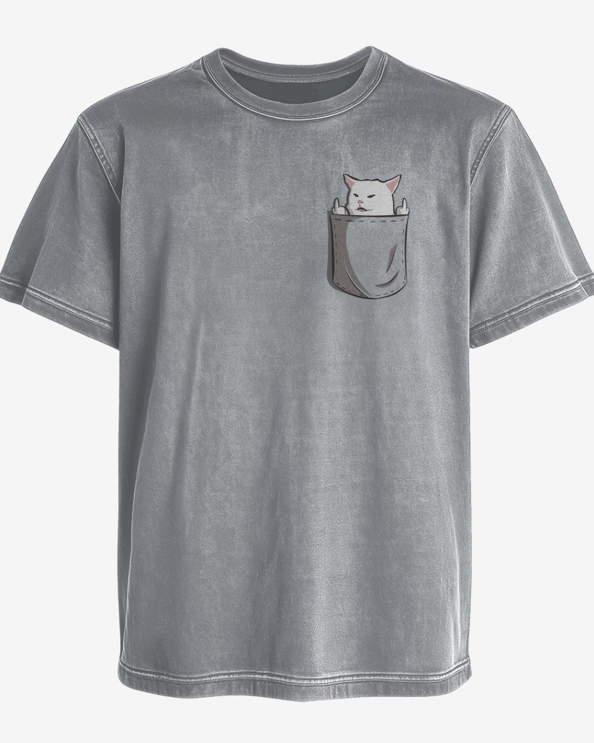 Polera desgastada Gatito Ñe