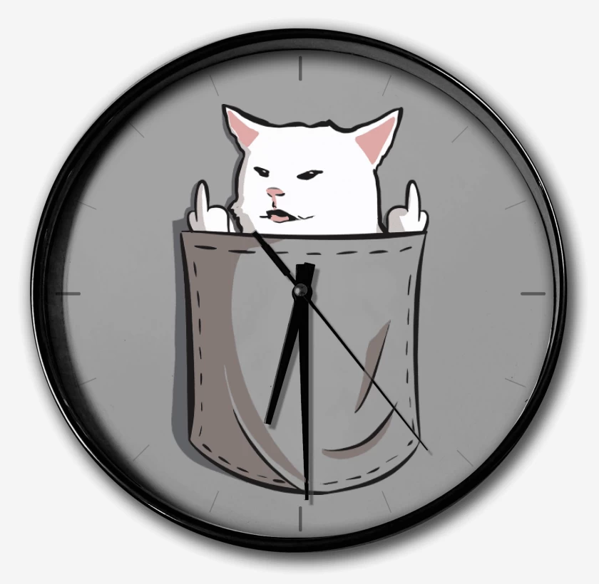 Reloj Gris Melange de Gatito Ñe