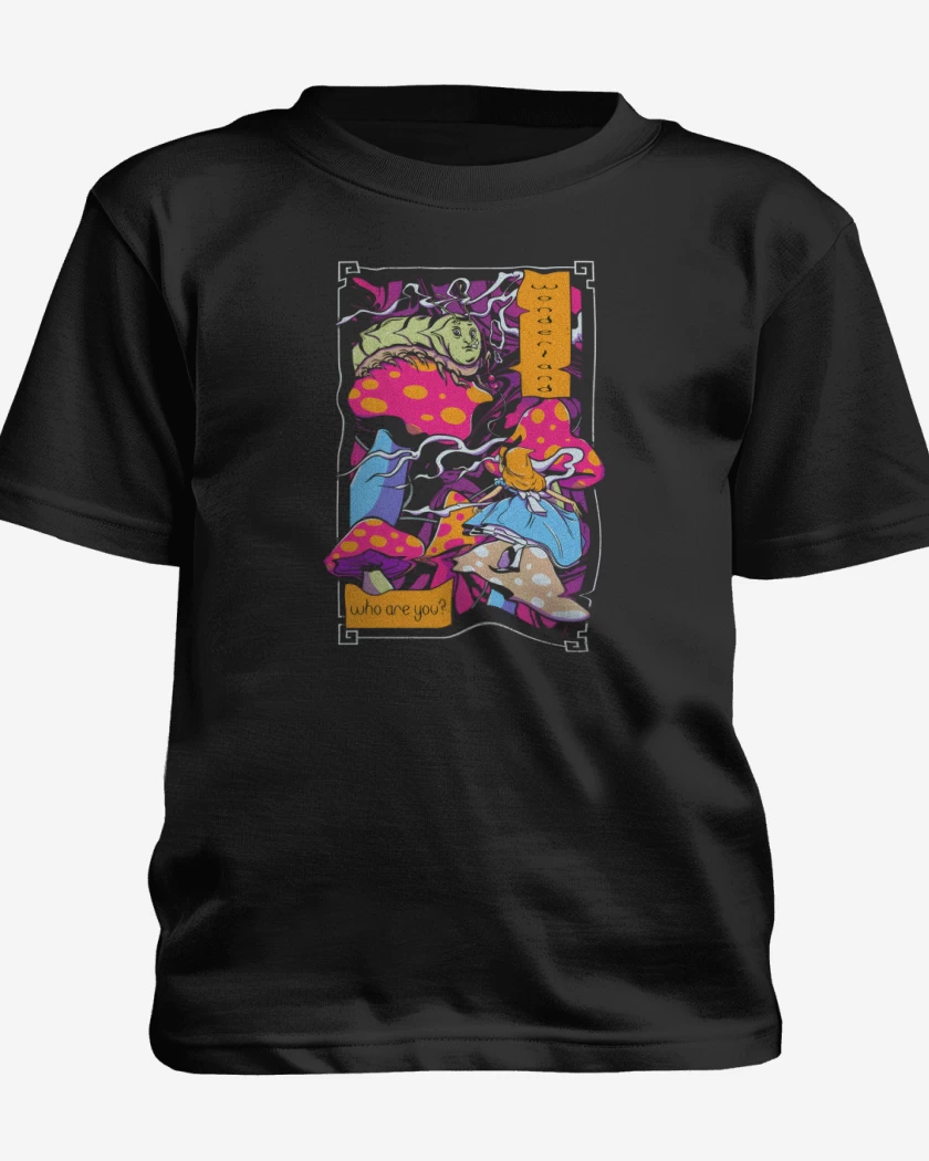 Polera de niño Negro de Who are you?