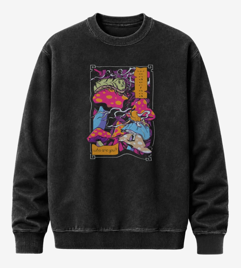 Poleron Polo Acid Wash Negro de Who are you?