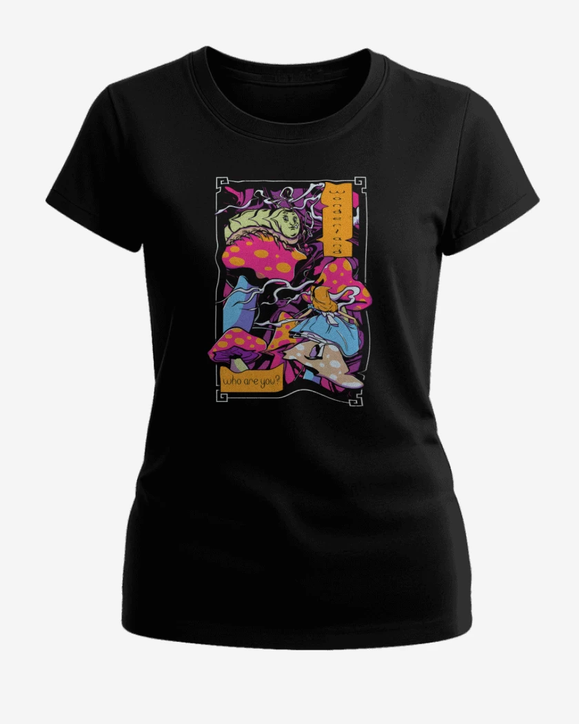 Polera de Mujer Negro de Who are you?