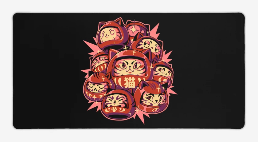 Mouse pad Gamer Gatitos Daruma