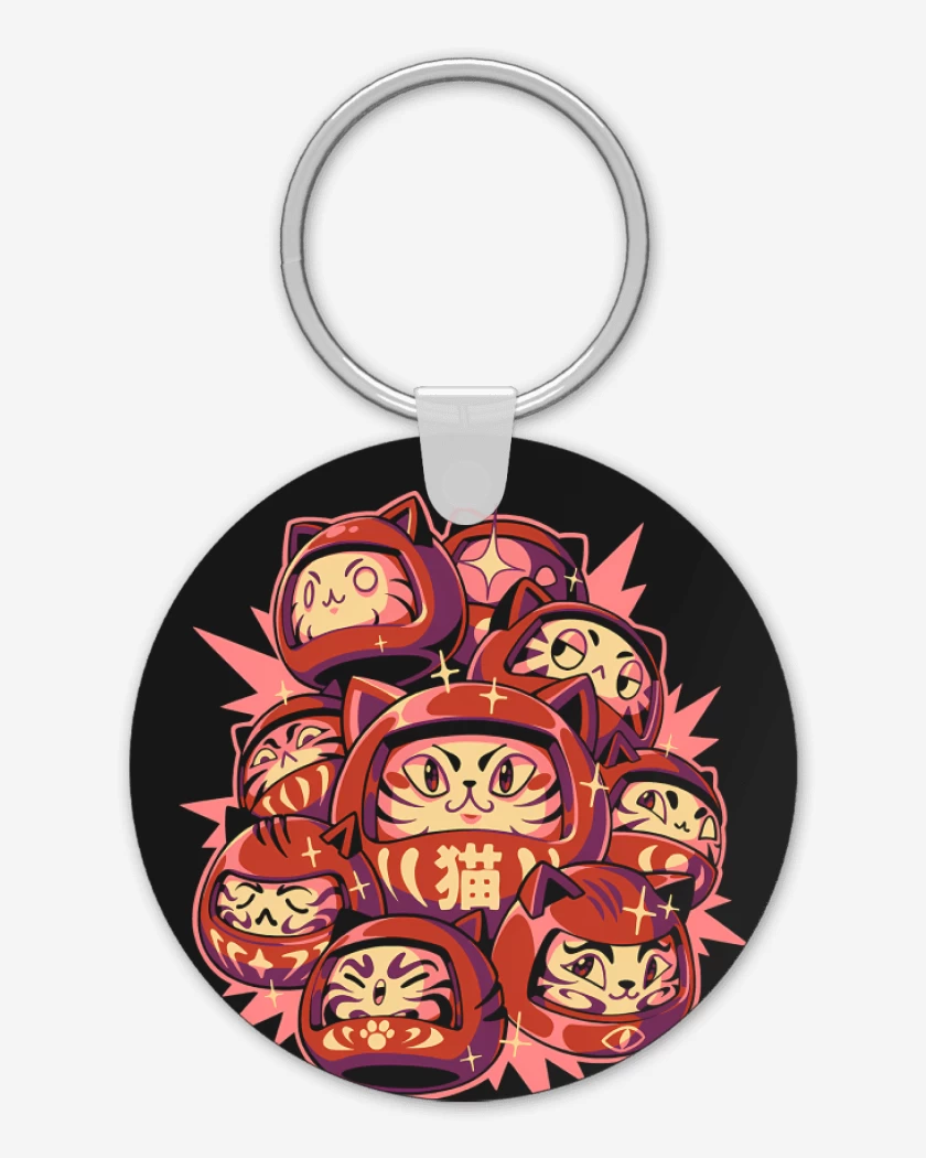 Llavero Gatitos Daruma